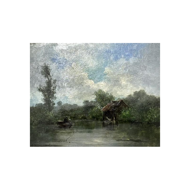 Jules-Ernest Martin CHABLIS, olieverfschilderij op paneel, Franse School, 19e eeuw