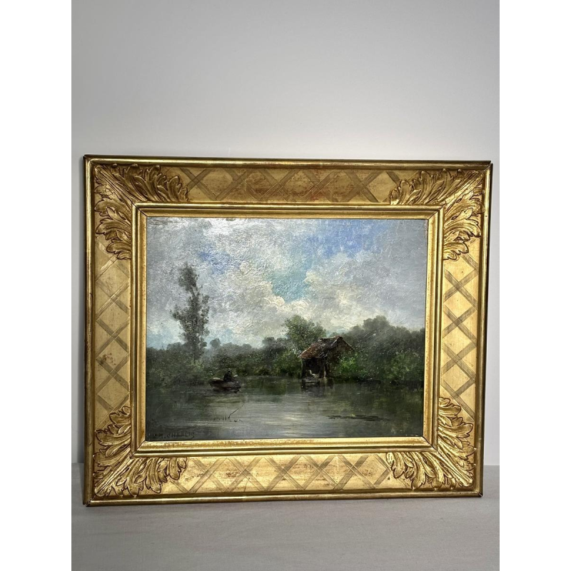 Jules-Ernest Martin CHABLIS, olieverfschilderij op paneel, Franse School, 19e eeuw