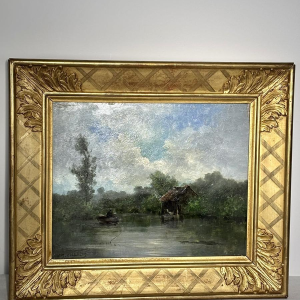 Jules-Ernest Martin CHABLIS, olieverfschilderij op paneel, Franse School, 19e eeuw