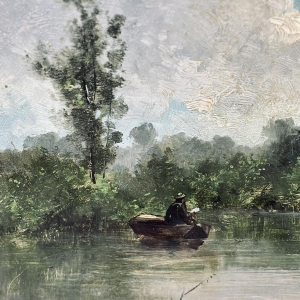 Jules-Ernest Martin CHABLIS, tableau huile sur panneau, Ecole française XIXe siècle