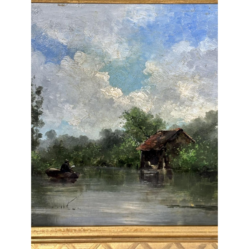 Jules-Ernest Martin CHABLIS, olieverfschilderij op paneel, Franse School, 19e eeuw