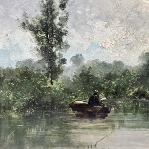 Jules-Ernest Martin CHABLIS, tableau huile sur panneau, Ecole française XIXe siècle