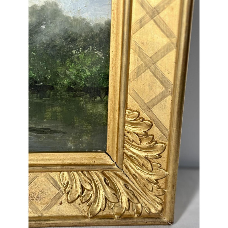 Jules-Ernest Martin CHABLIS, tableau huile sur panneau, Ecole française XIXe siècle