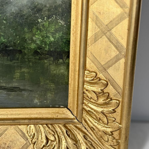 Jules-Ernest Martin CHABLIS, oil painting on panel, French School, 19th century