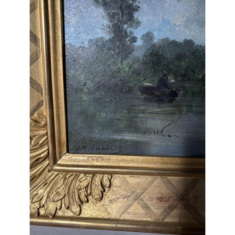 Jules-Ernest Martin CHABLIS, tableau huile sur panneau, Ecole française XIXe siècle