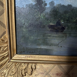 Jules-Ernest Martin CHABLIS, olieverfschilderij op paneel, Franse School, 19e eeuw