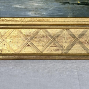 Jules-Ernest Martin CHABLIS, oil painting on panel, French School, 19th century