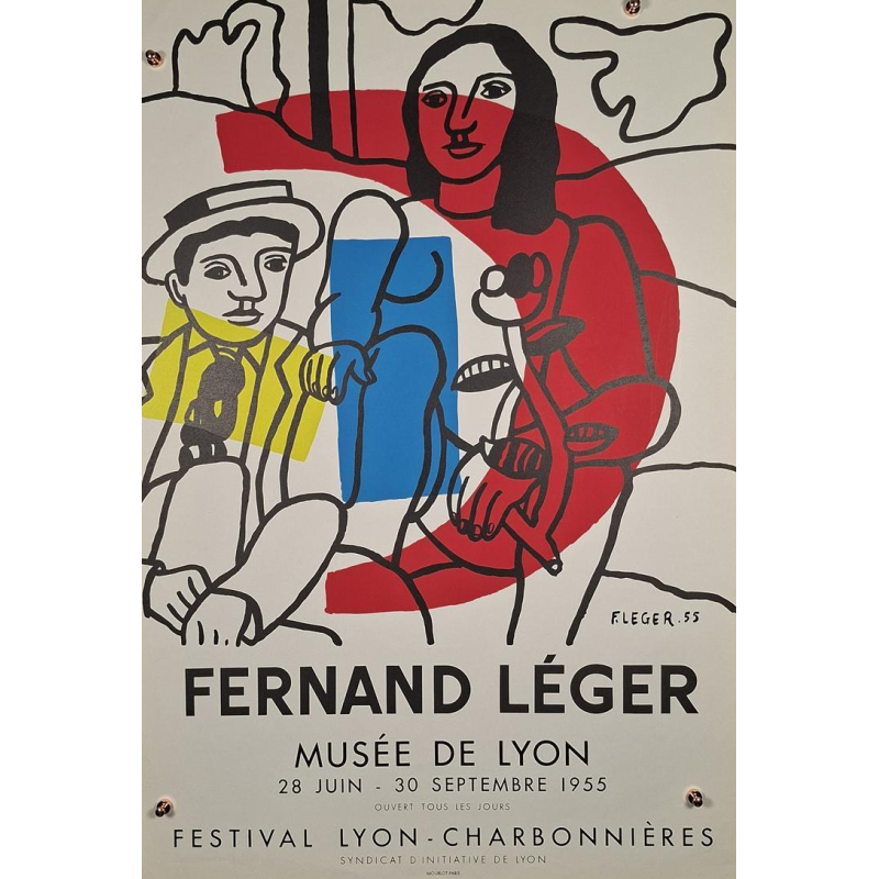 Fernand Léger / Mourlot printing - The Two Lovers - lithographic poster