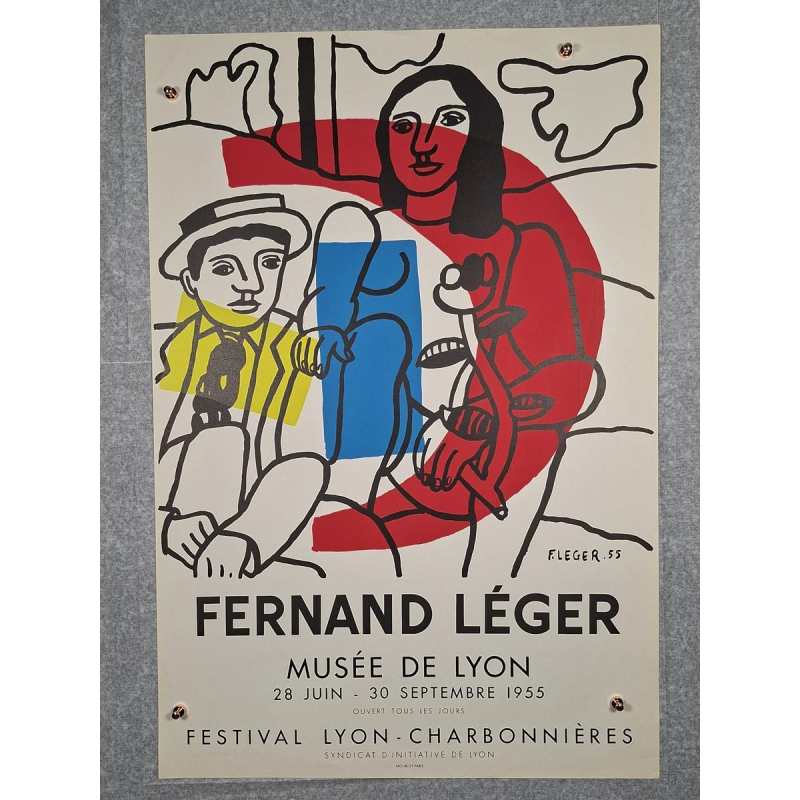 Fernand Léger / Mourlot printing - The Two Lovers - lithographic poster