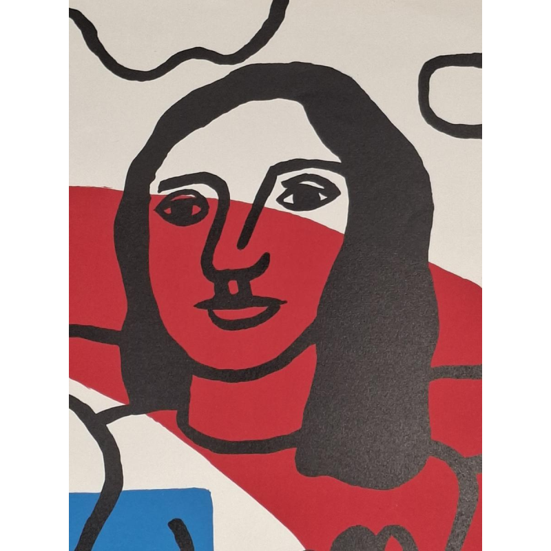 Fernand Léger / Mourlot printing - The Two Lovers - lithographic poster
