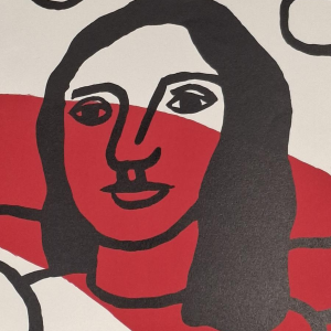 Fernand LEGER / Mourlot impression - Les deux amoureux - affiche lithographique