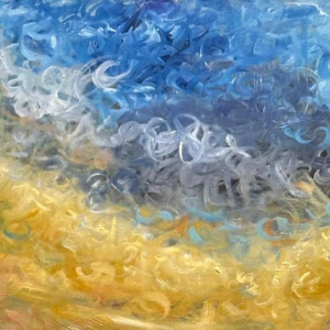 Jonathan de Cesare - Golden Breath - Oil on canvas - 2025