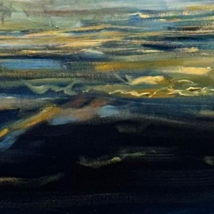 Jonathan DE CESARE - Souffle doré – Huile sur toile - 2025