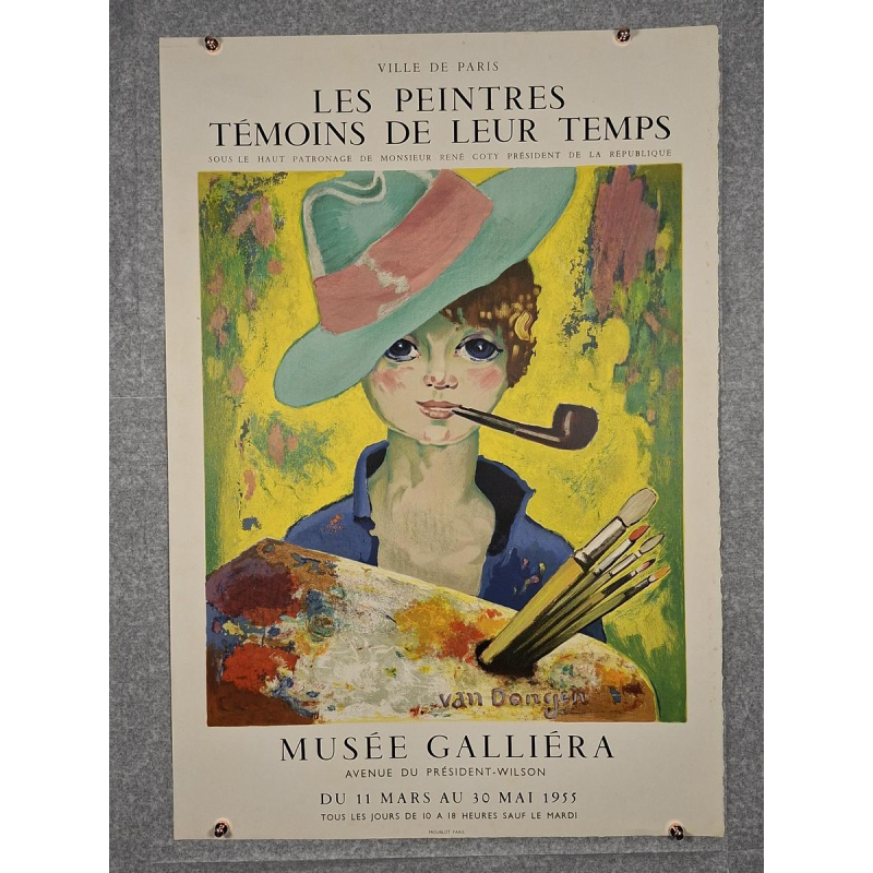 Kees VAN DONGEN / Mourlot impressie - Schilders als getuigen van hun tijd - lithografisch affiche