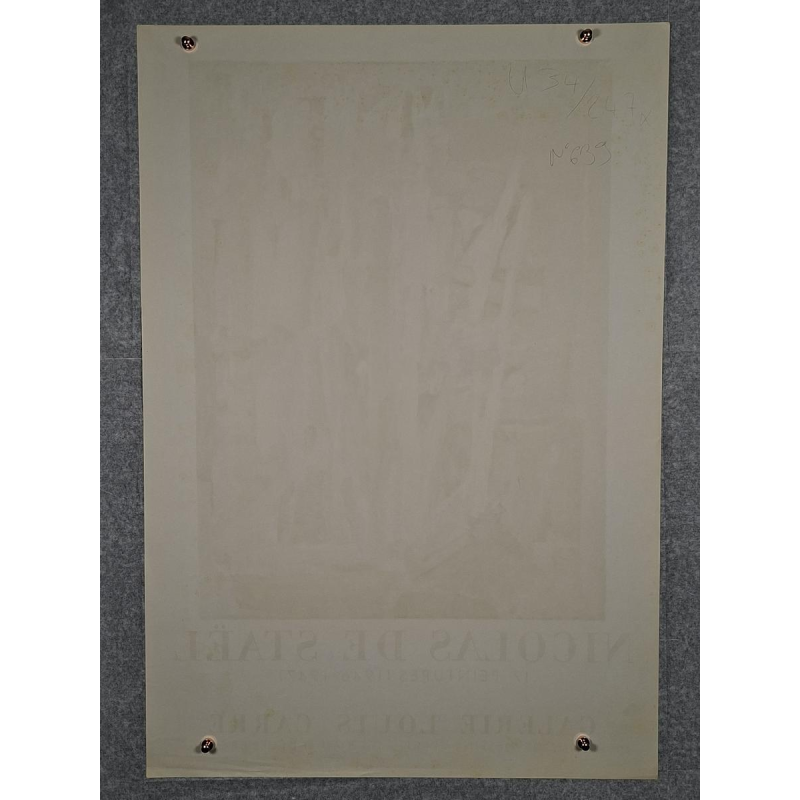 Nicolas DE STAËL / Mourlot print - Galerie Louis Carré 1964, lithographic poster