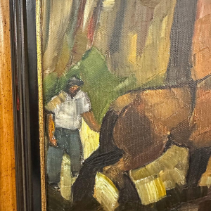 Milo Dardenne, "The Draft Horse", oil on canvas, 20th century