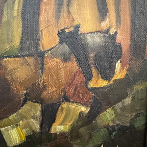 Milo Dardenne, "The Draft Horse", oil on canvas, 20th century