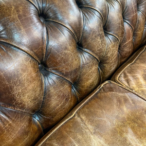 Canapé Chesterfield en cuir vintage, 21e siècle