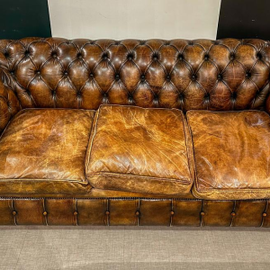 Canapé Chesterfield en cuir vintage, 21e siècle