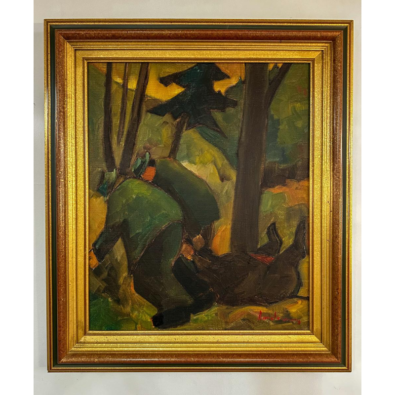 Milo Dardenne, "The Dismemberers", oil on canvas, 20th century