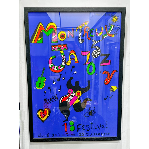 Niki de Saint Phalle, affiche offset pour le festival de jazz de Montreux, 1984