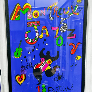 Niki de Saint Phalle, affiche offset pour le festival de jazz de Montreux, 1984