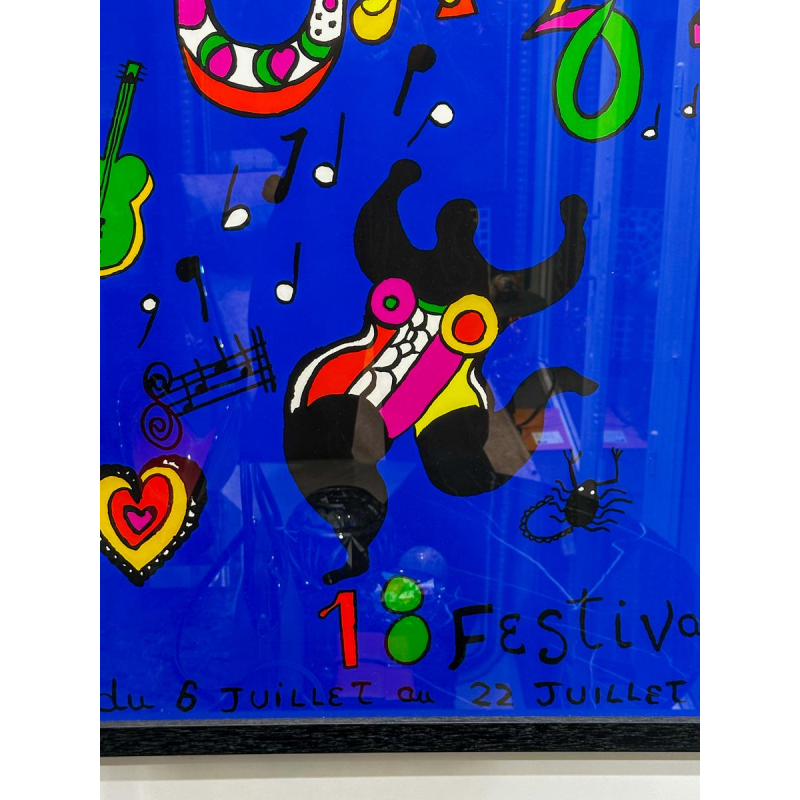 Niki de Saint Phalle, offsetposter voor het Montreux Jazz Festival, 1984