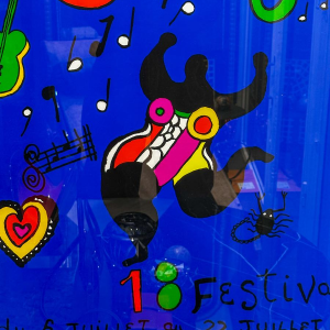 Niki de Saint Phalle, affiche offset pour le festival de jazz de Montreux, 1984