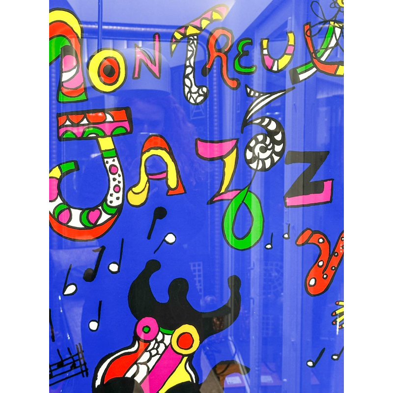 Niki de Saint Phalle, offsetposter voor het Montreux Jazz Festival, 1984