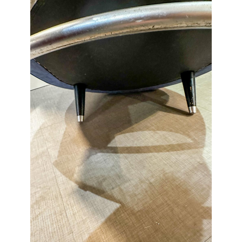 Ligne Roset, leather and wood armchair, 21st century