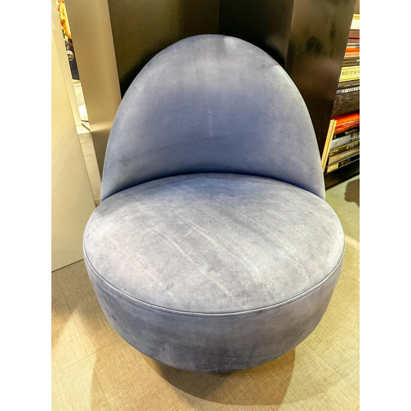 Ligne Roset, leather and wood armchair, 21st century