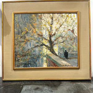 Paul Hagemans, huile sur toile, tableau impressionniste, 20e siècle