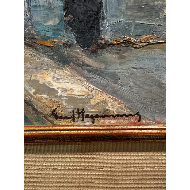 Paul Hagemans, huile sur toile, tableau impressionniste, 20e siècle