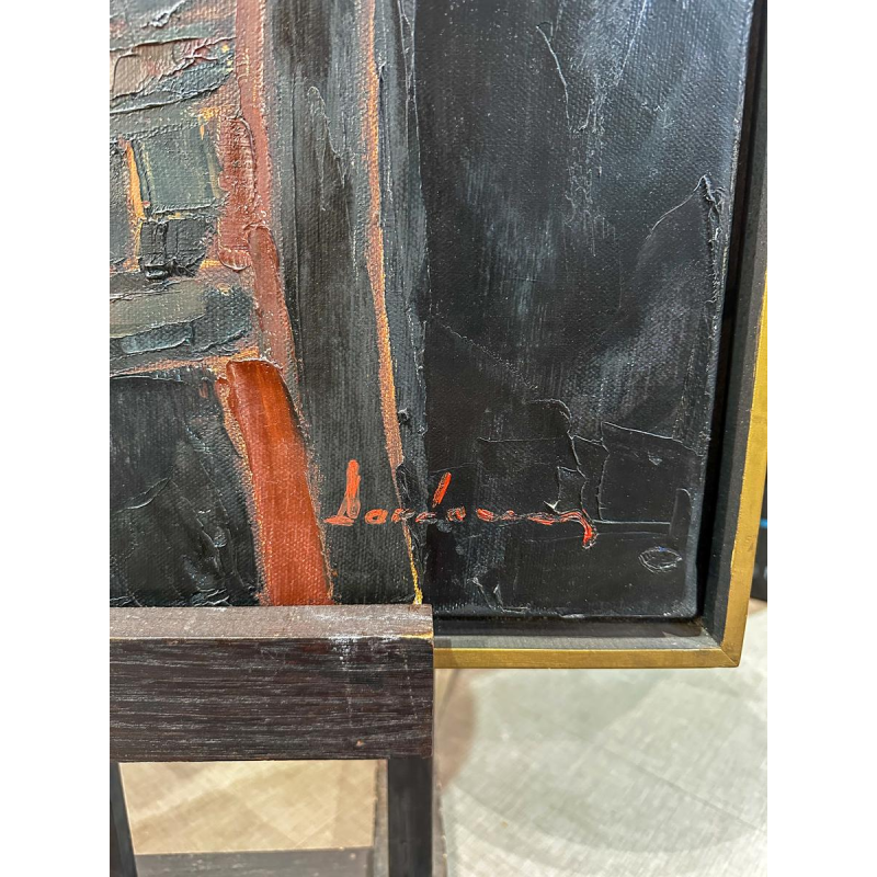 Milo Dardenne, "Le Coordonnier", huile sur toile, 20e siècle