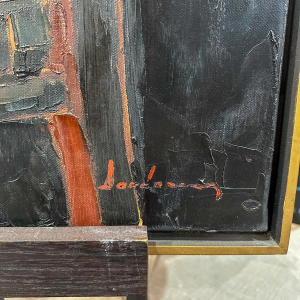 Milo Dardenne, "Le Coordonnier", huile sur toile, 20e siècle