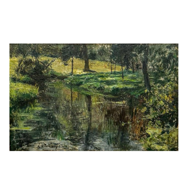 Evariste Carpentier, oil on panel, late 19th/early 20th century