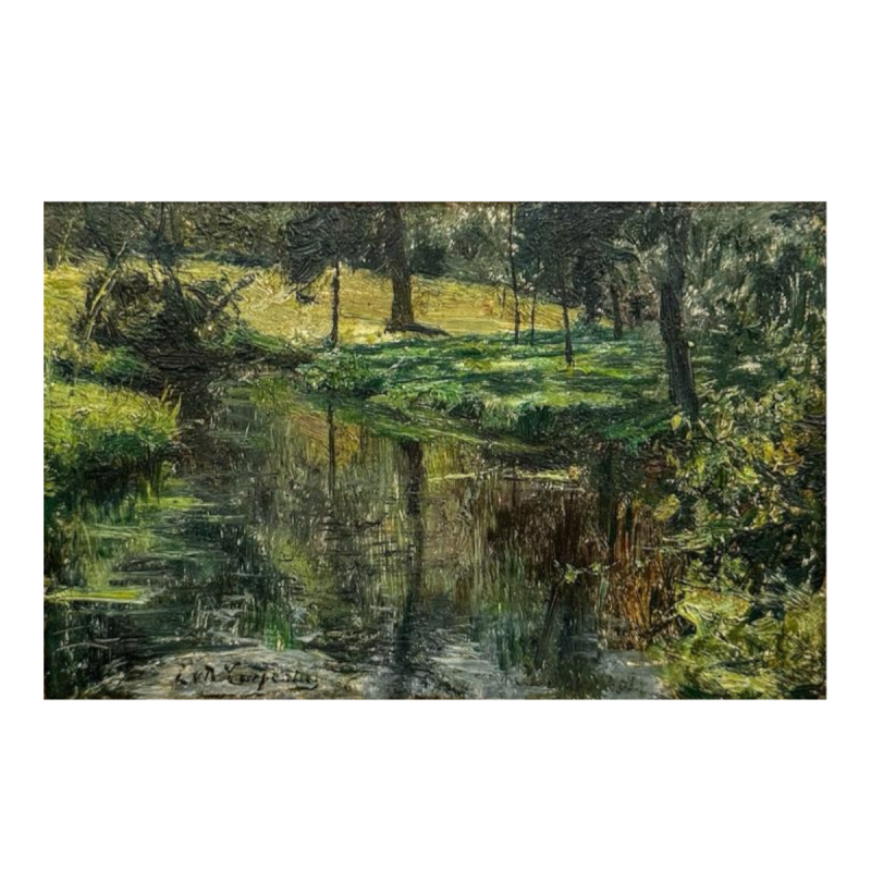 Evariste Carpentier, oil on panel, late 19th/early 20th century