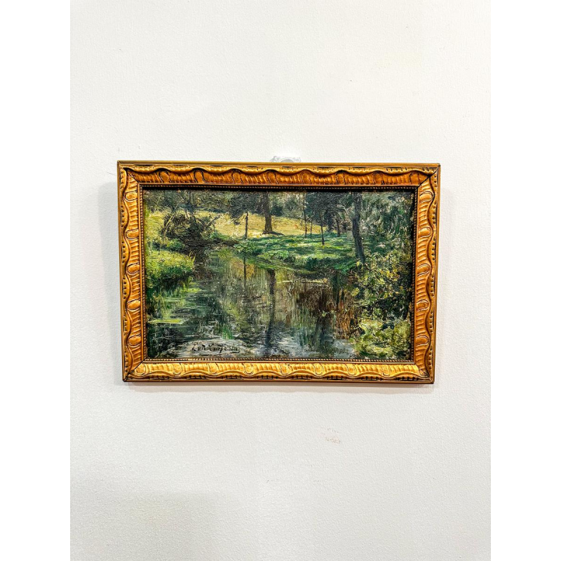 Evariste Carpentier, oil on panel, late 19th/early 20th century