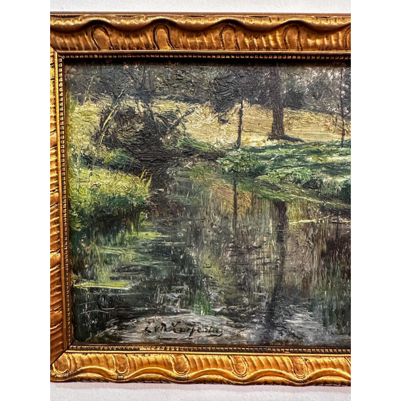 Evariste Carpentier, oil on panel, late 19th/early 20th century