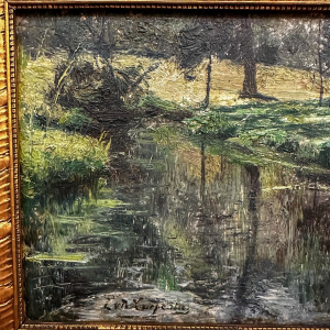 Evariste Carpentier, oil on panel, late 19th/early 20th century