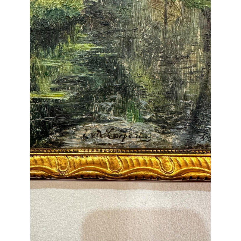 Evariste Carpentier, oil on panel, late 19th/early 20th century