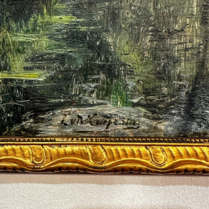 Evariste Carpentier, olieverf op paneel, eind 19e/begin 20e eeuw