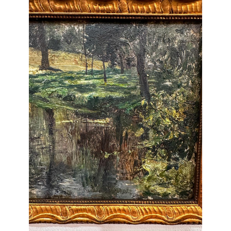 Evariste Carpentier, oil on panel, late 19th/early 20th century