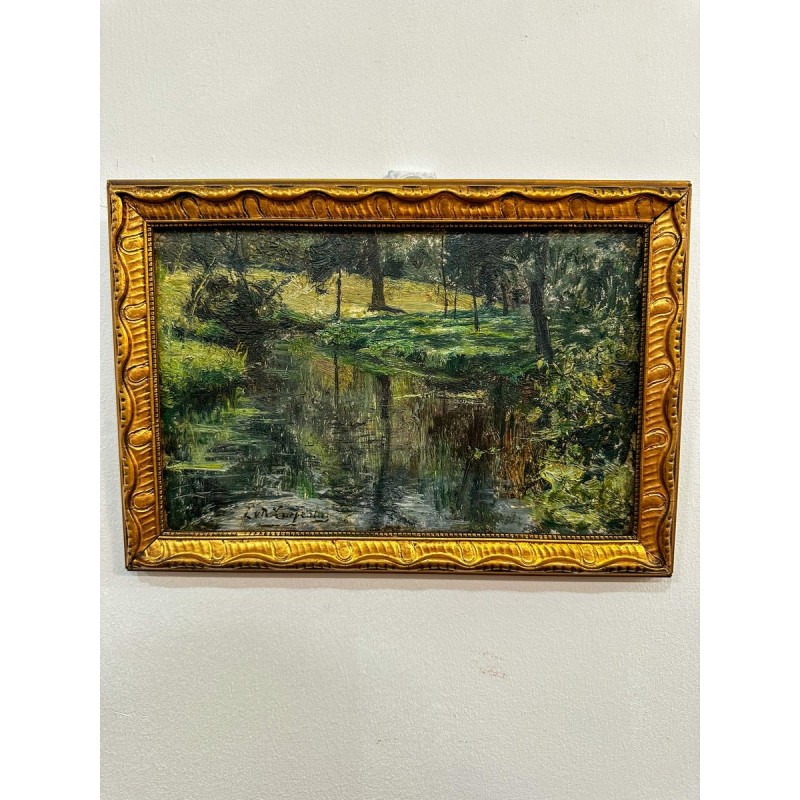 Evariste Carpentier, oil on panel, late 19th/early 20th century