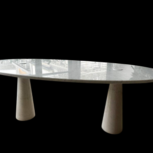 Angelo Mangiarotti, Eros tafel in wit Carrara-marmer, jaren 70