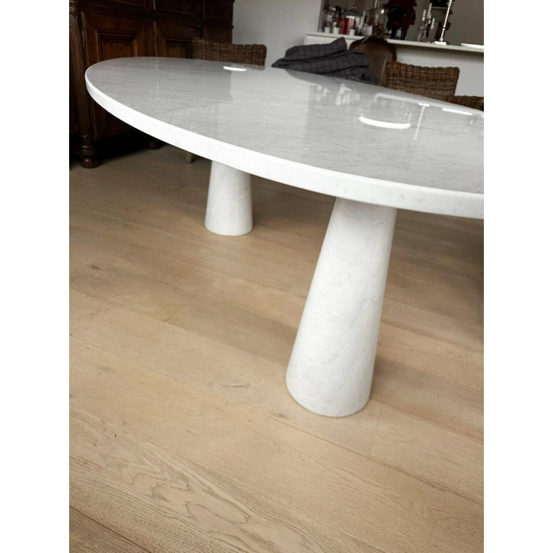 Angelo Mangiarotti, Eros table in white Carrara marble, 1970s