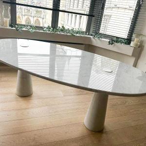 Angelo Mangiarotti, Eros table in white Carrara marble, 1970s