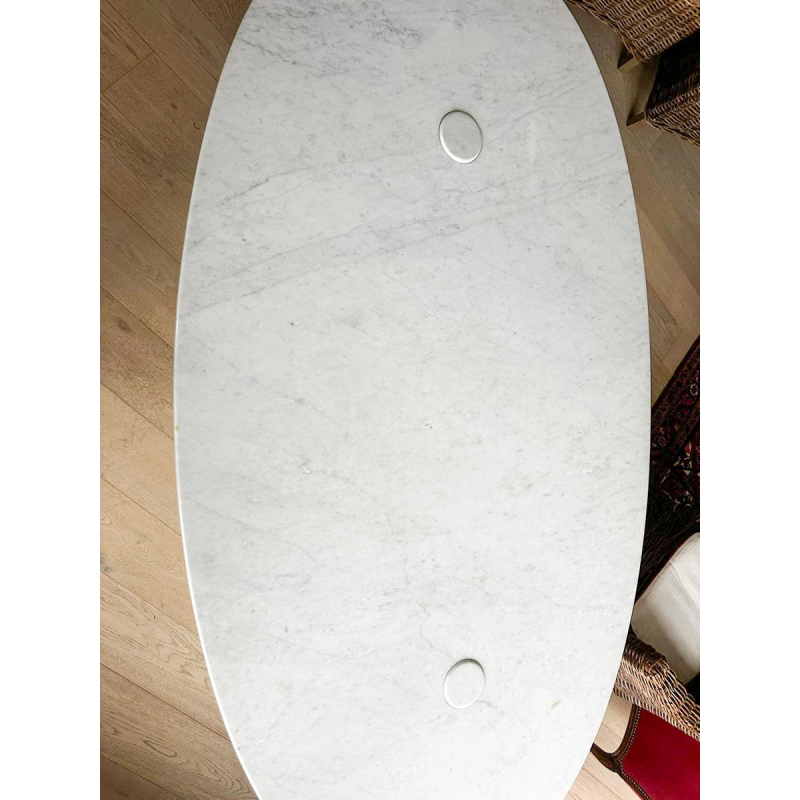 Angelo Mangiarotti, Eros tafel in wit Carrara-marmer, jaren 70