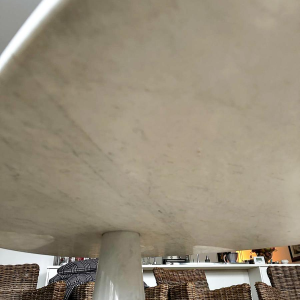 Angelo Mangiarotti, Eros table in white Carrara marble, 1970s