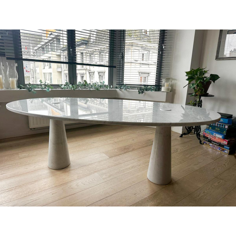 Angelo Mangiarotti, Eros table in white Carrara marble, 1970s